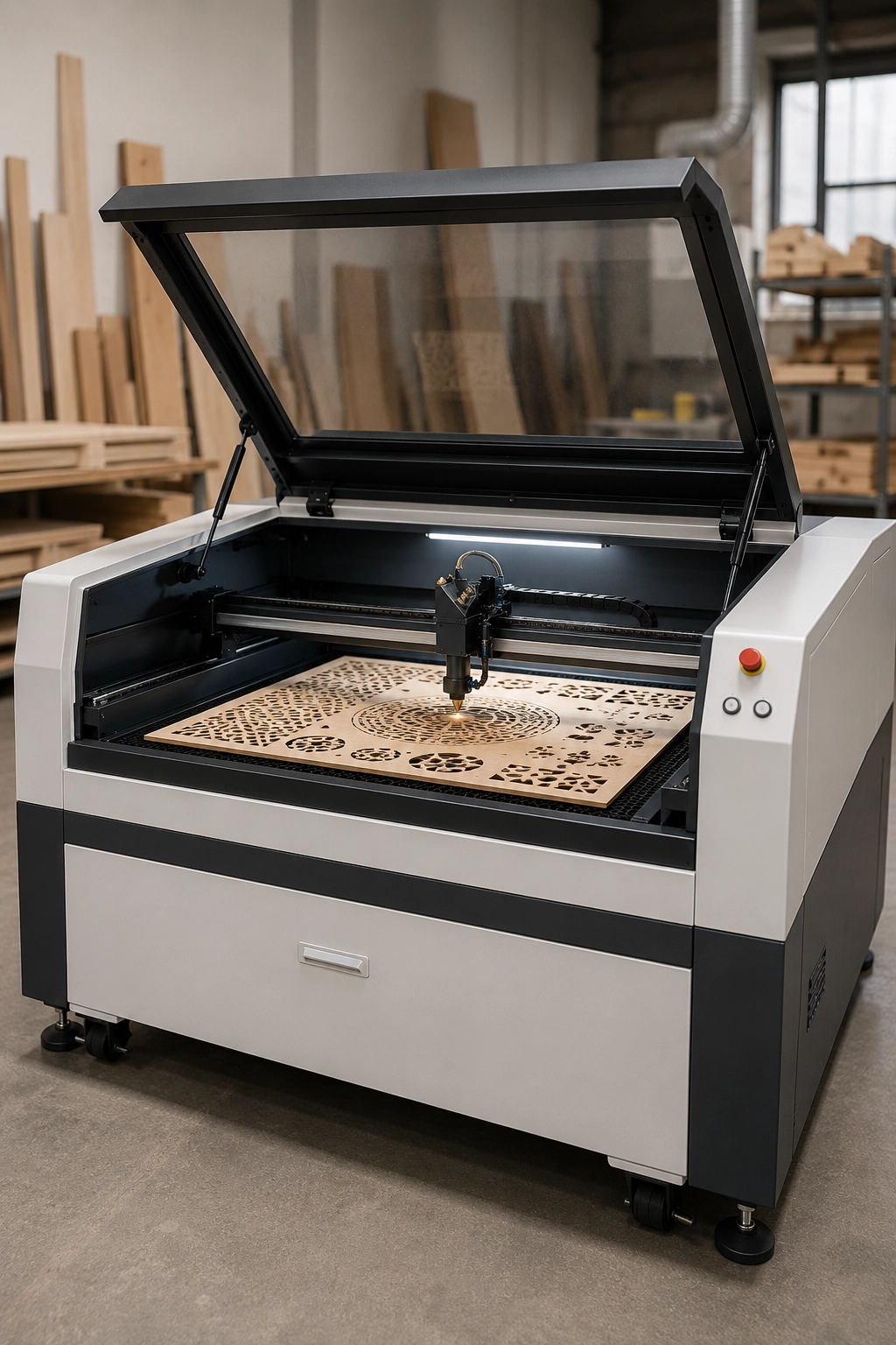 Laser cutting untuk pengerjaan detail material